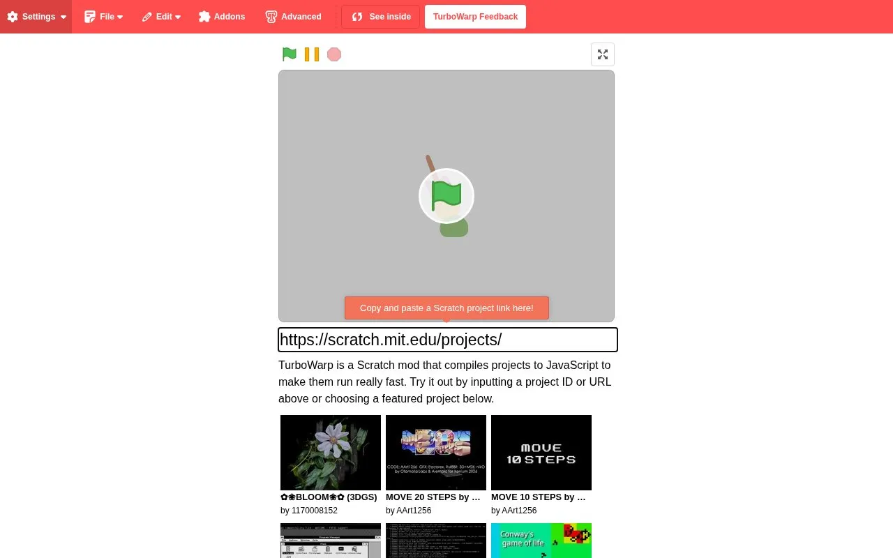 Increase Speed homepage screenshot