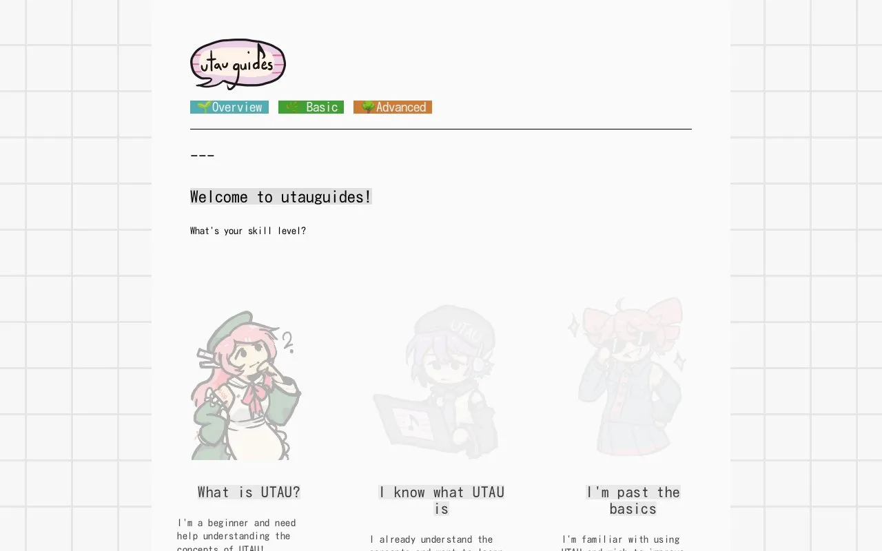 Guides homepage screenshot