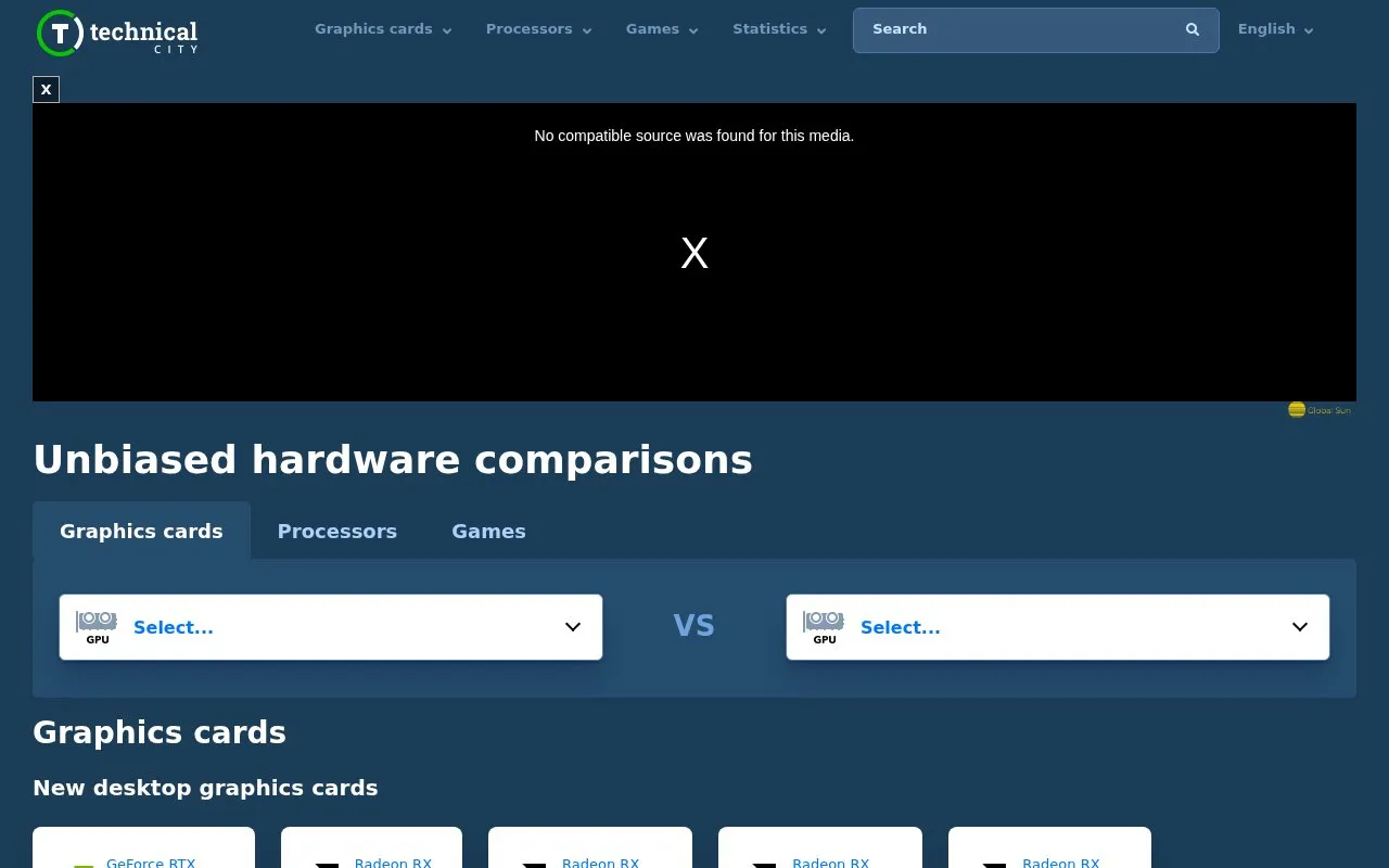 Technical City homepage screenshot