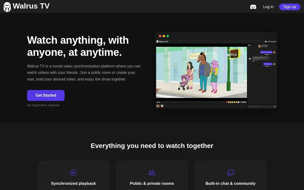 Walrus homepage screenshot
