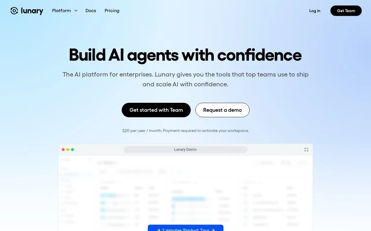 Lunary homepage screenshot