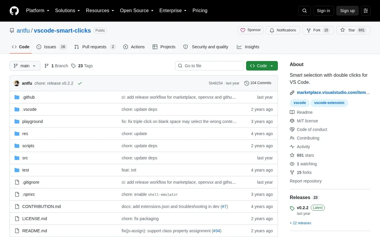 vscode-smart-clicks homepage screenshot