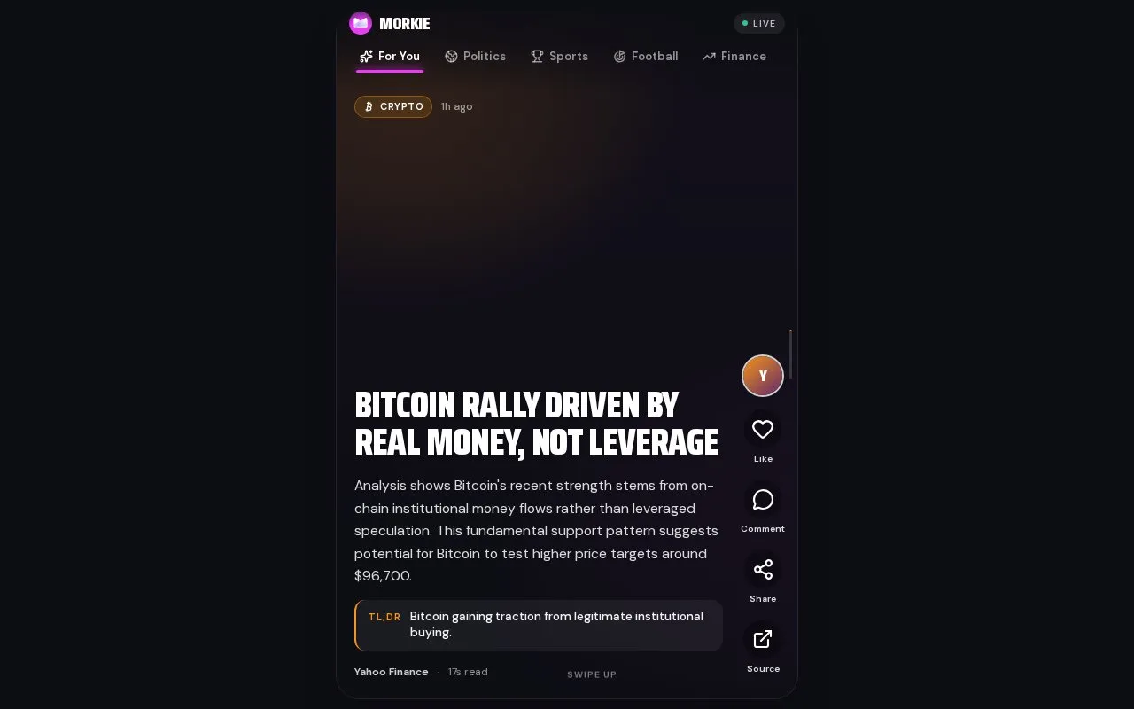 Morkie homepage screenshot