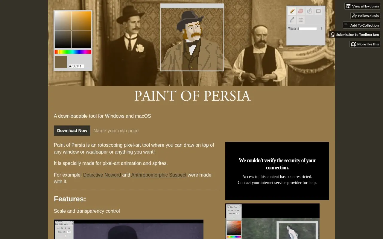 Paint Of Persia homepage screenshot