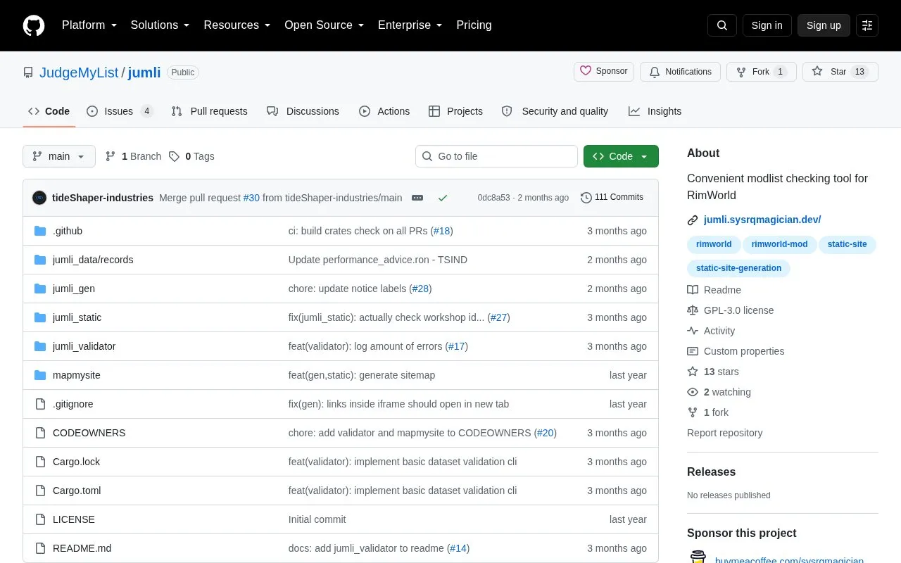 Jumli homepage screenshot