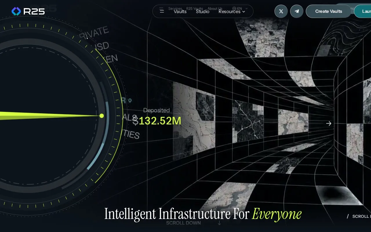 R25 homepage screenshot