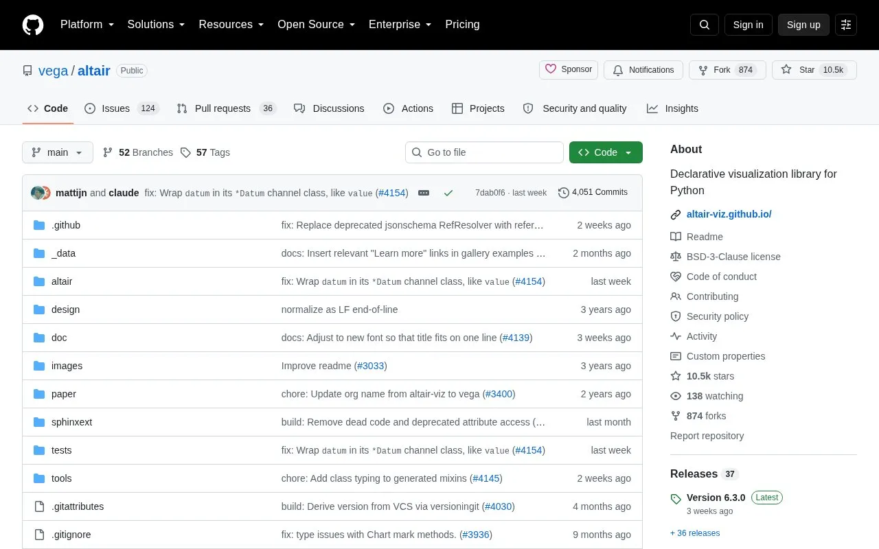 altair homepage screenshot
