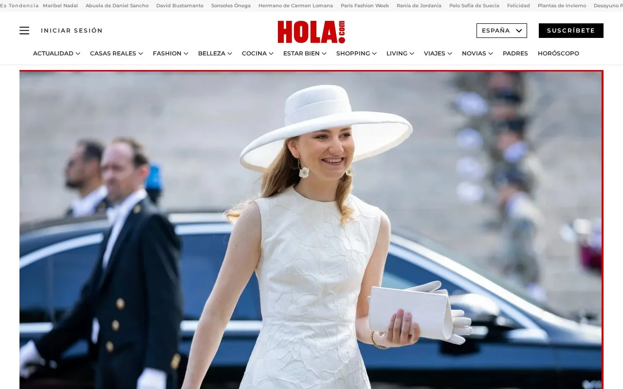 ¡HOLA! homepage screenshot