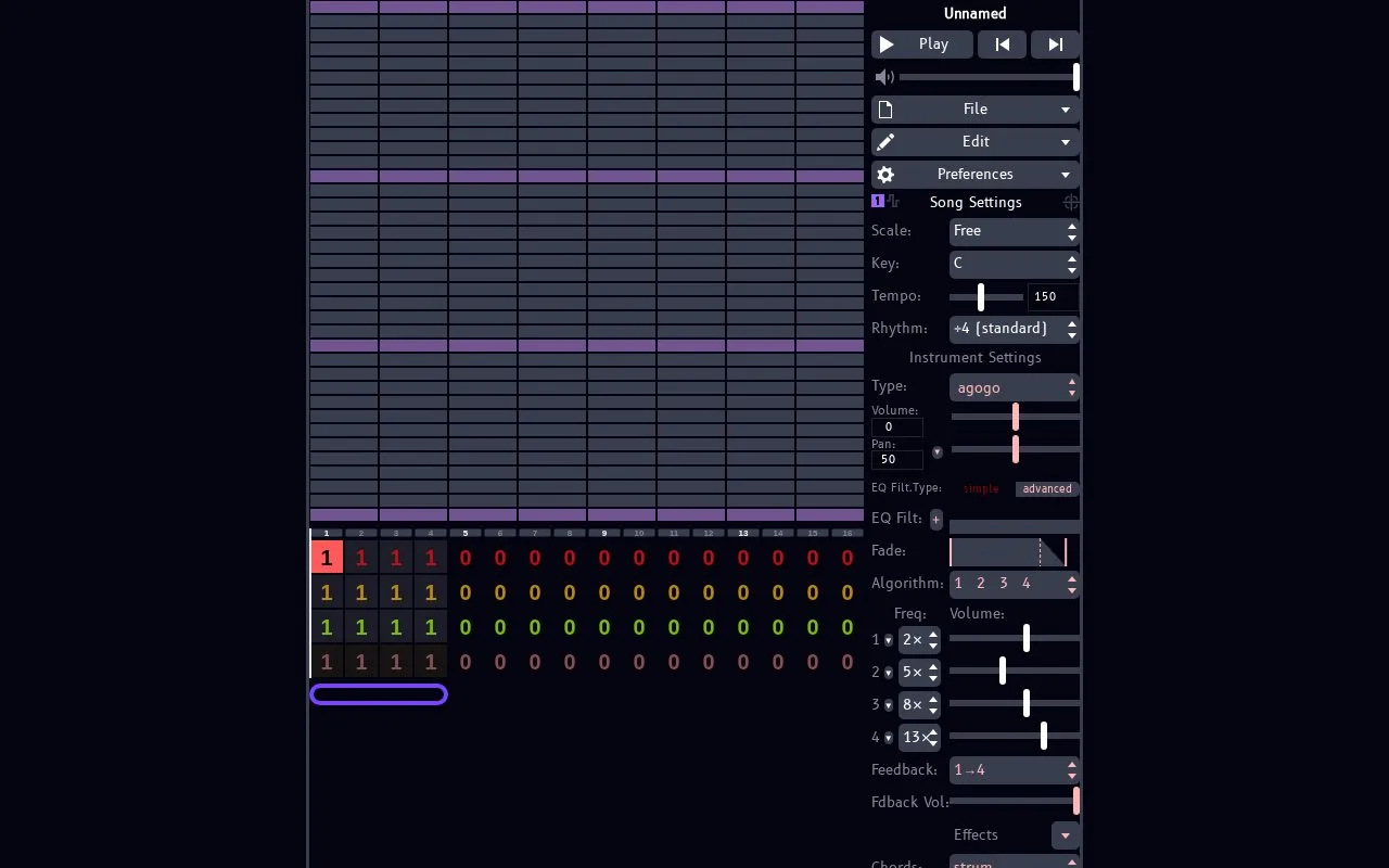 JummBox homepage screenshot
