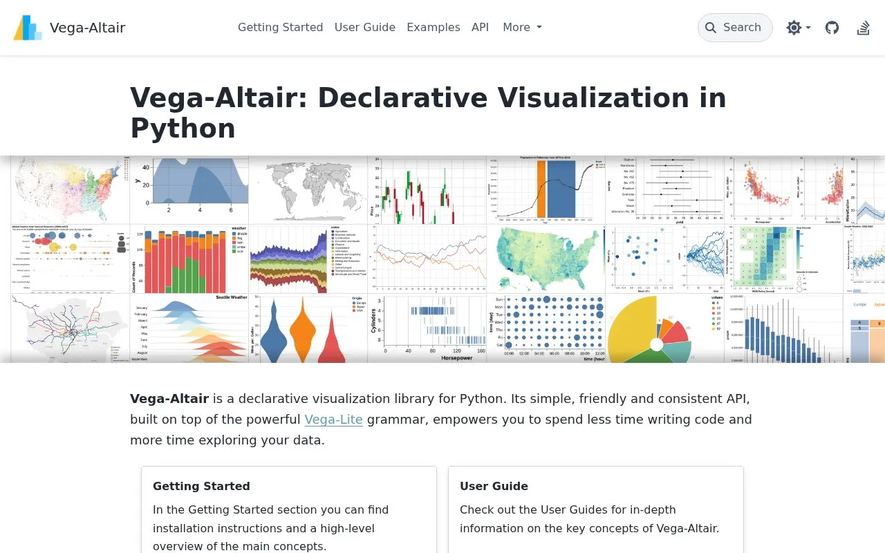 altair homepage screenshot