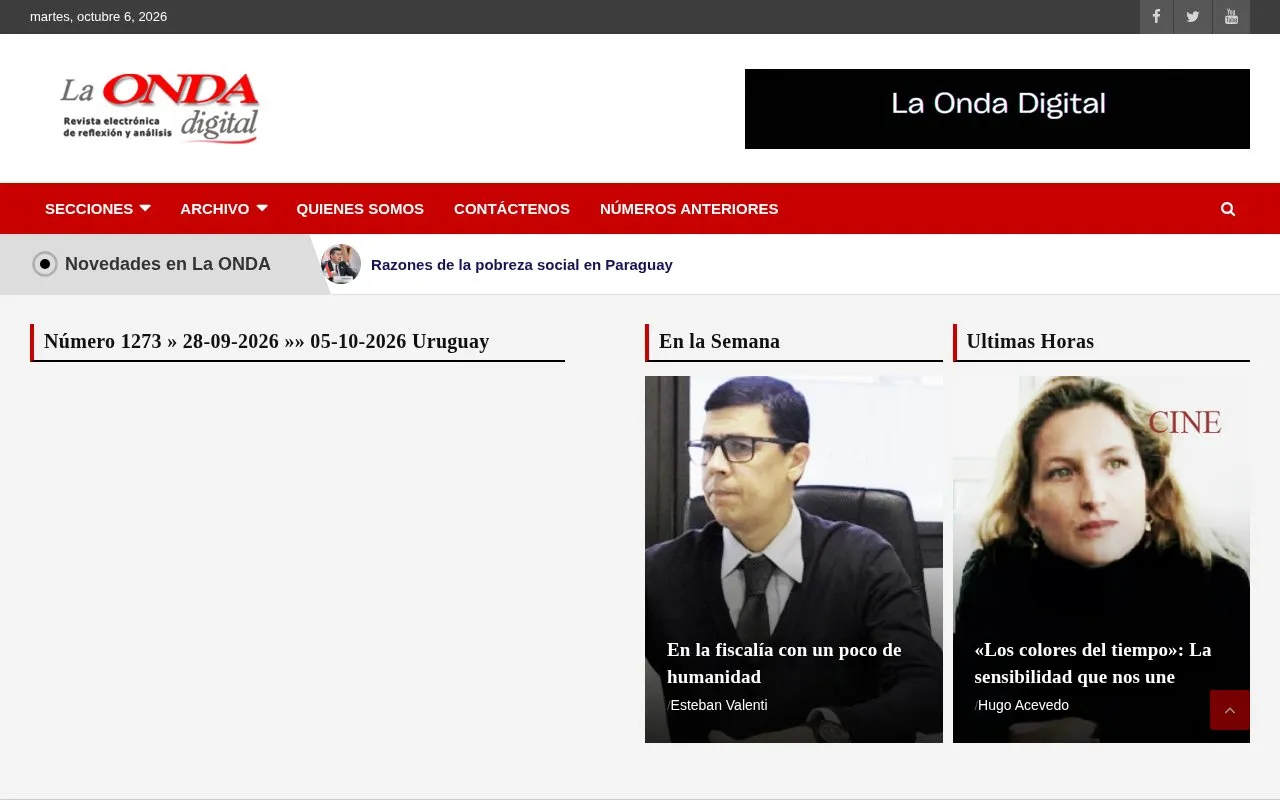 La ONDA digital homepage screenshot