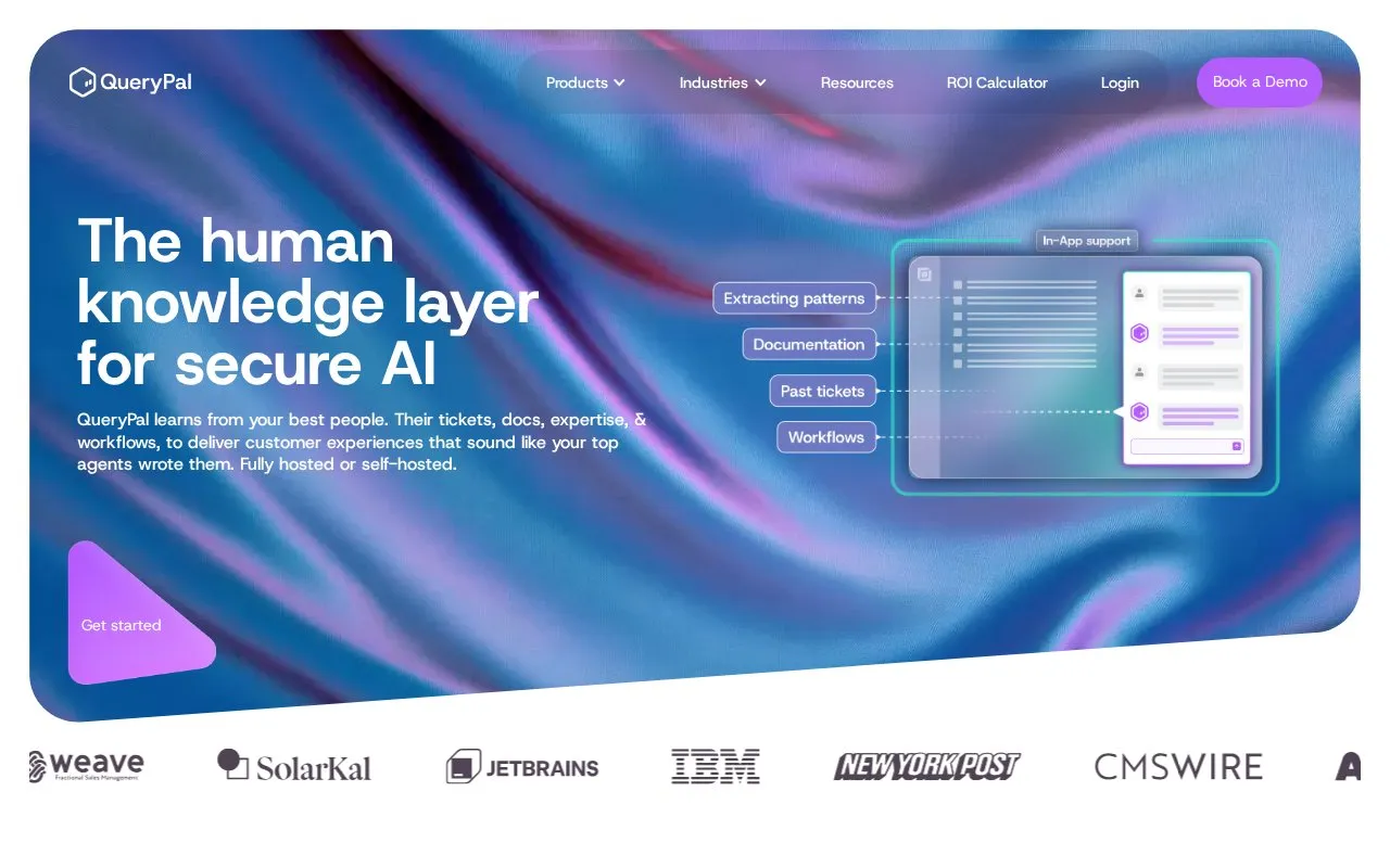 QueryPal homepage screenshot