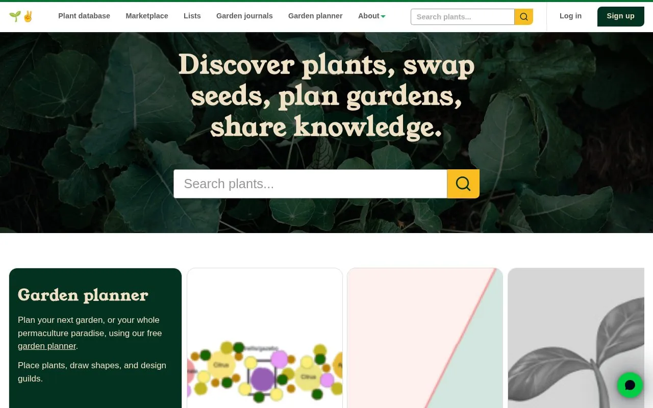 🌱✌️ Permapeople homepage screenshot