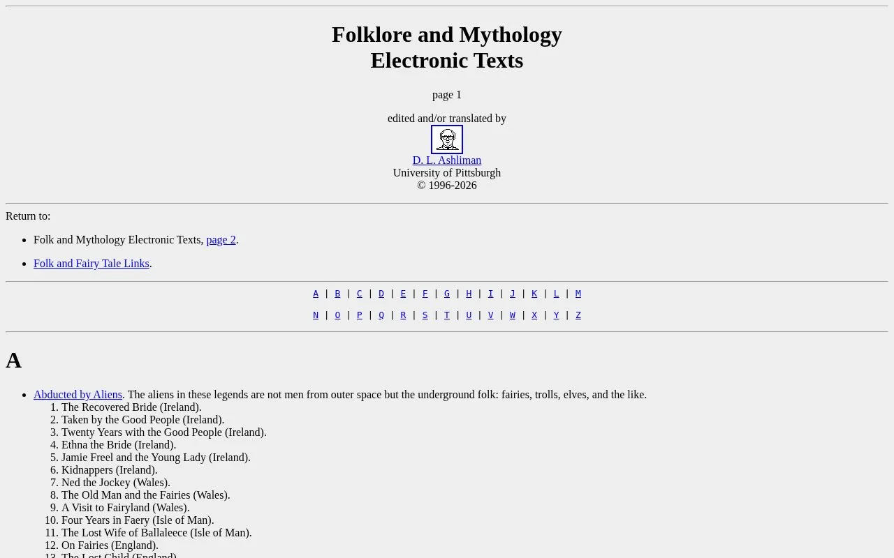 FolkTexts homepage screenshot