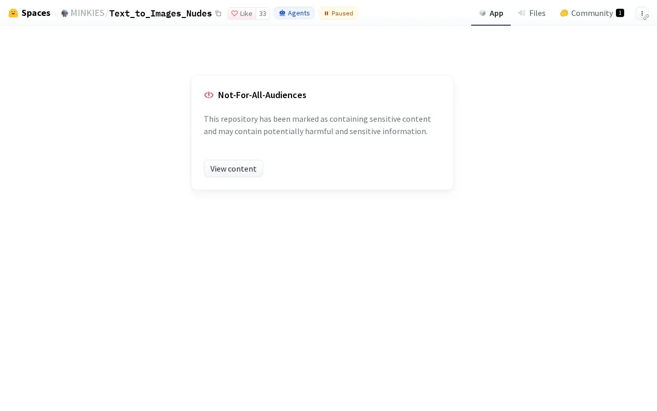 Text To Images Nudes homepage screenshot