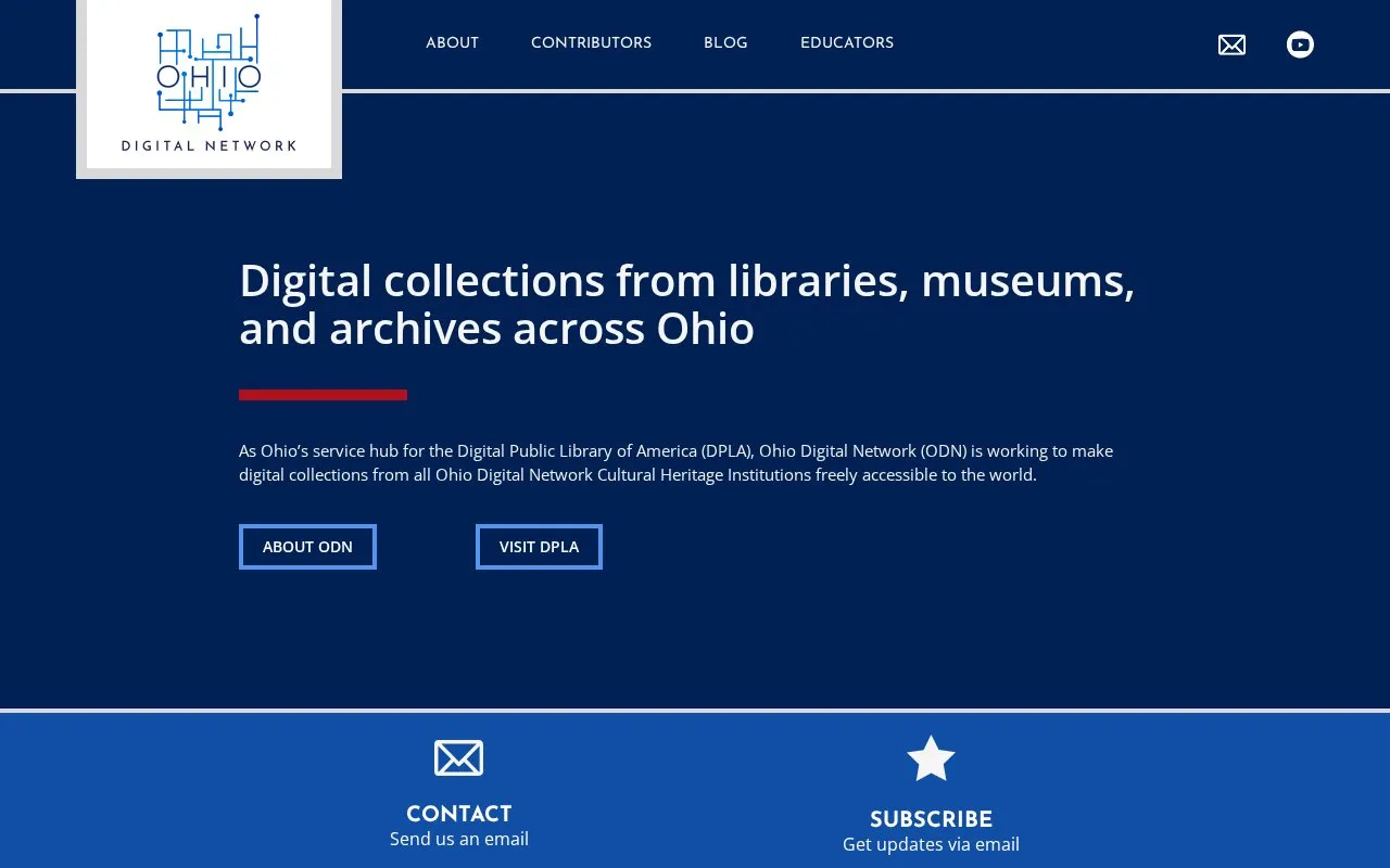 Ohio Digital Network homepage screenshot