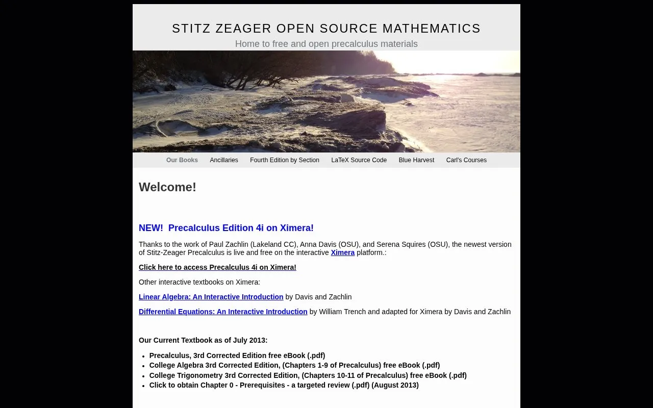 Stitz Zeager homepage screenshot