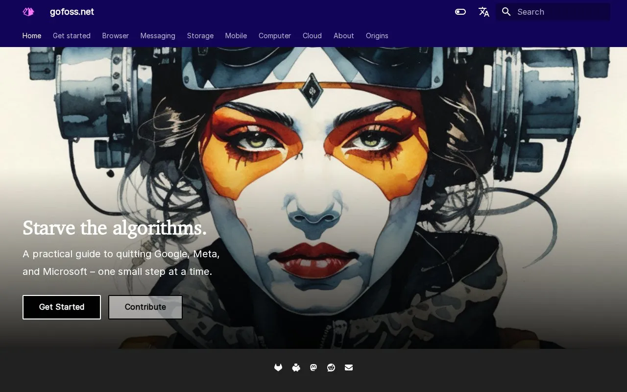 gofoss.net homepage screenshot