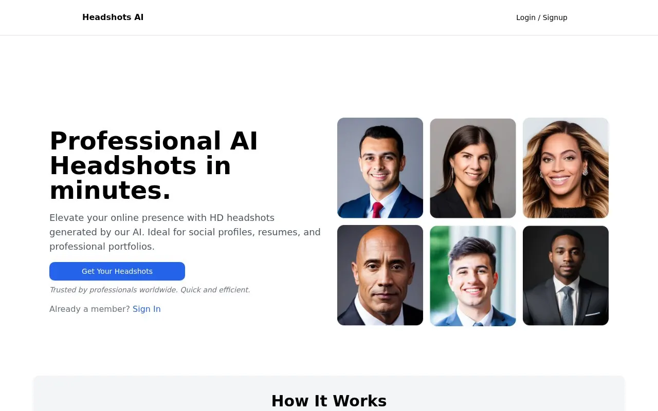 Upmock homepage screenshot