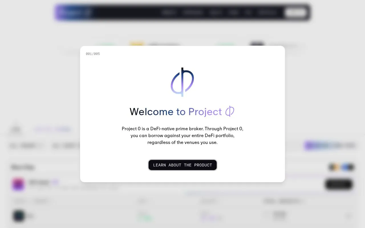 Project 0 homepage screenshot
