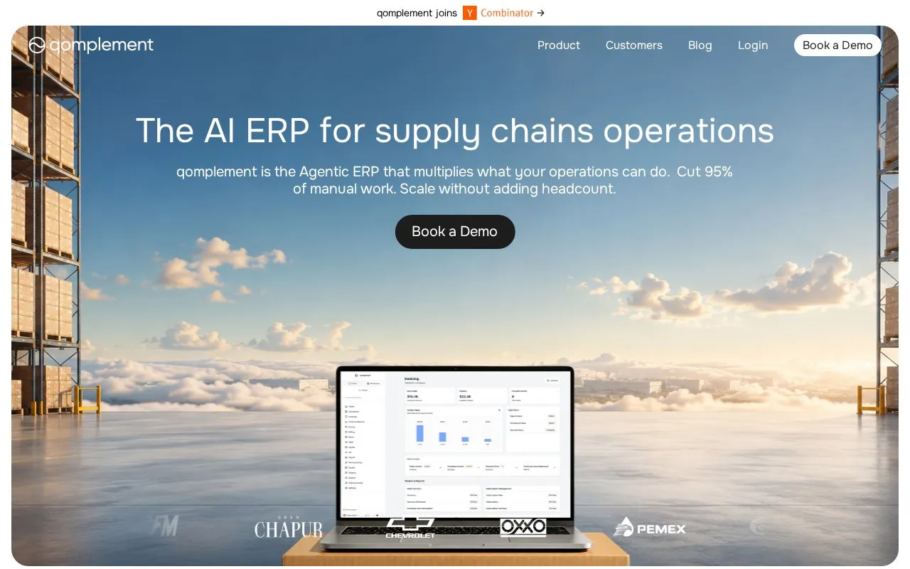 Qomplement homepage screenshot