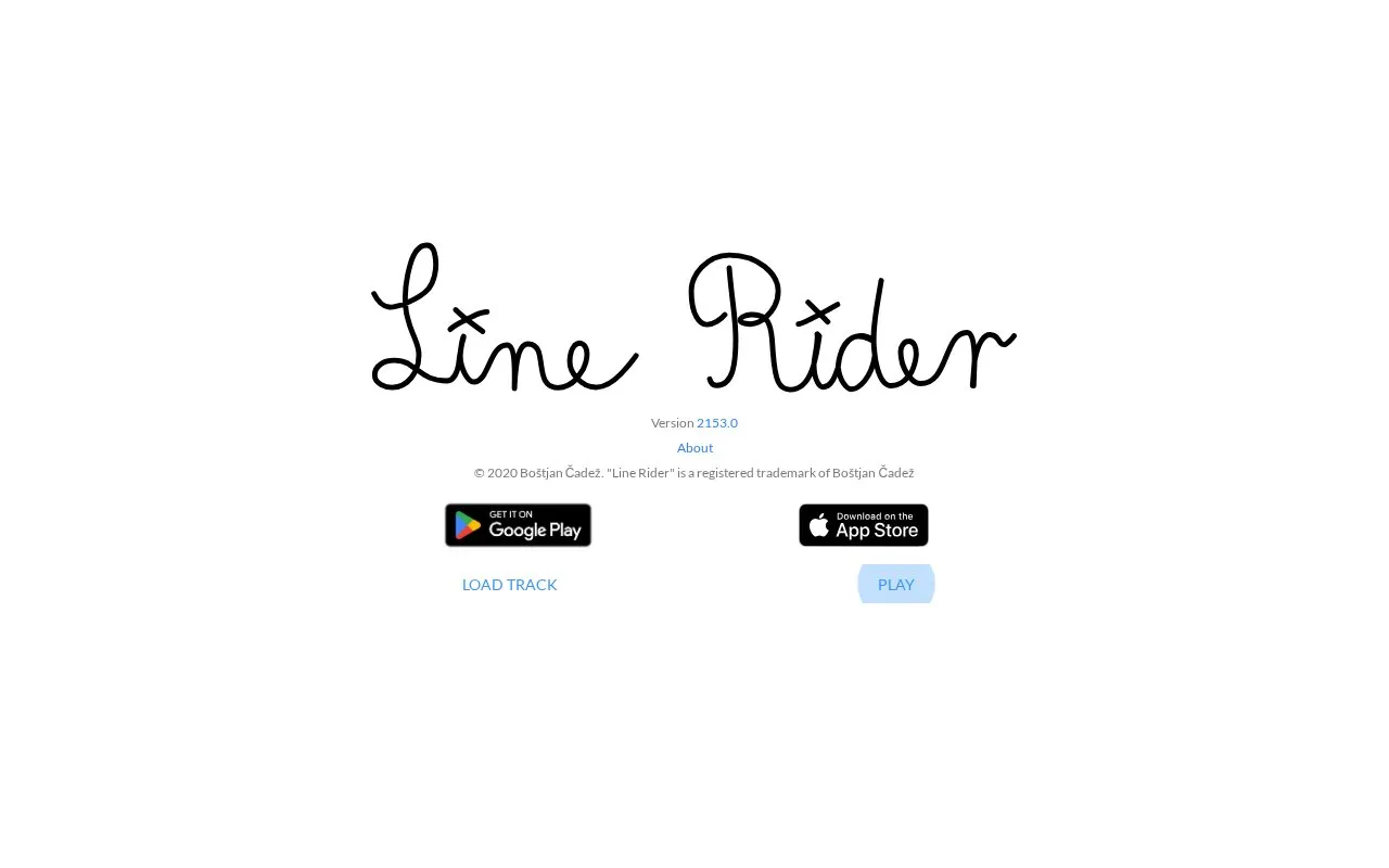 Line Rider homepage screenshot
