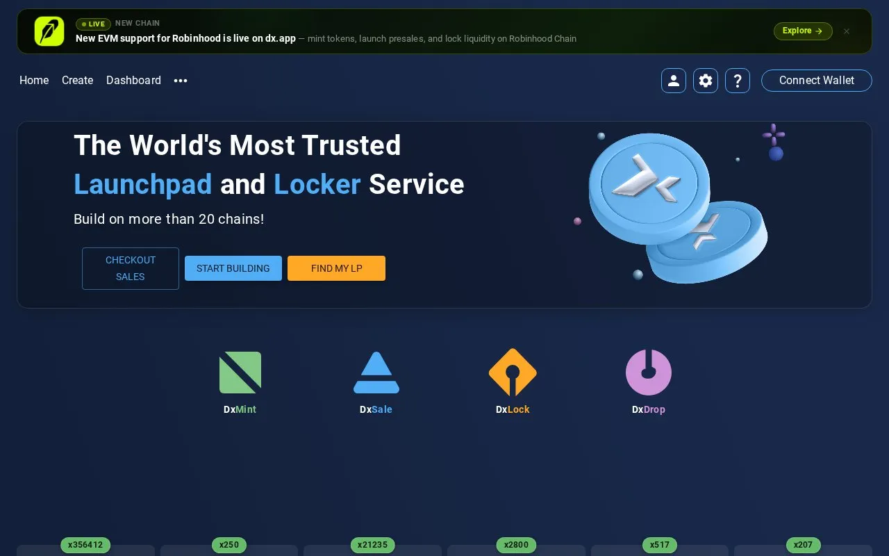 DxSale homepage screenshot