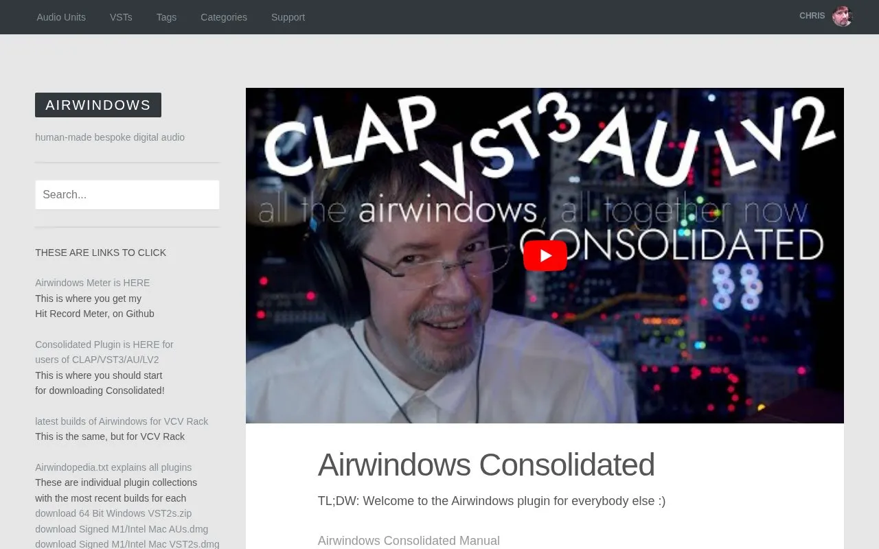 Consolidated homepage screenshot
