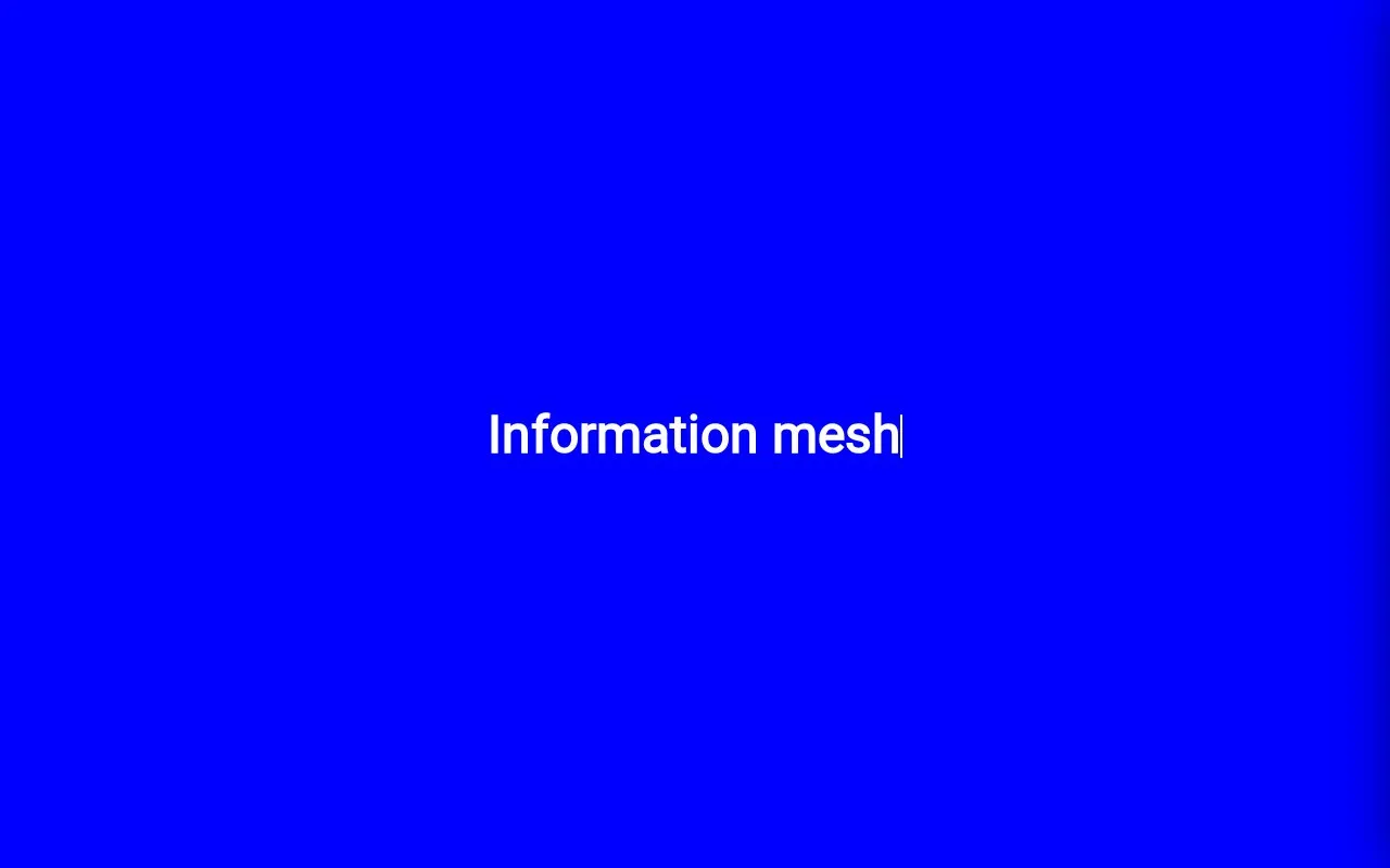 InfoMesh homepage screenshot
