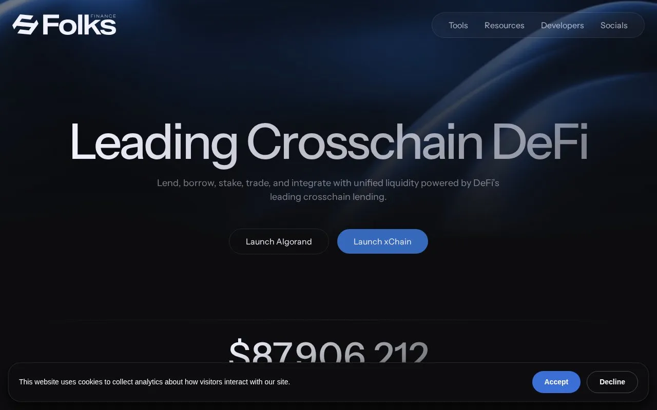Folks Finance Lending homepage screenshot