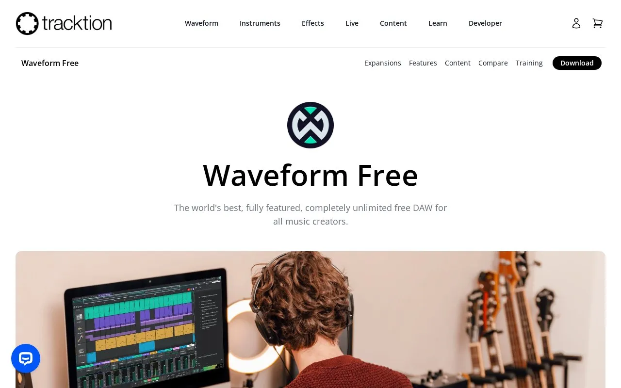 Waveform homepage screenshot