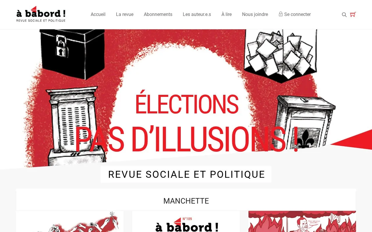 À bâbord ! homepage screenshot
