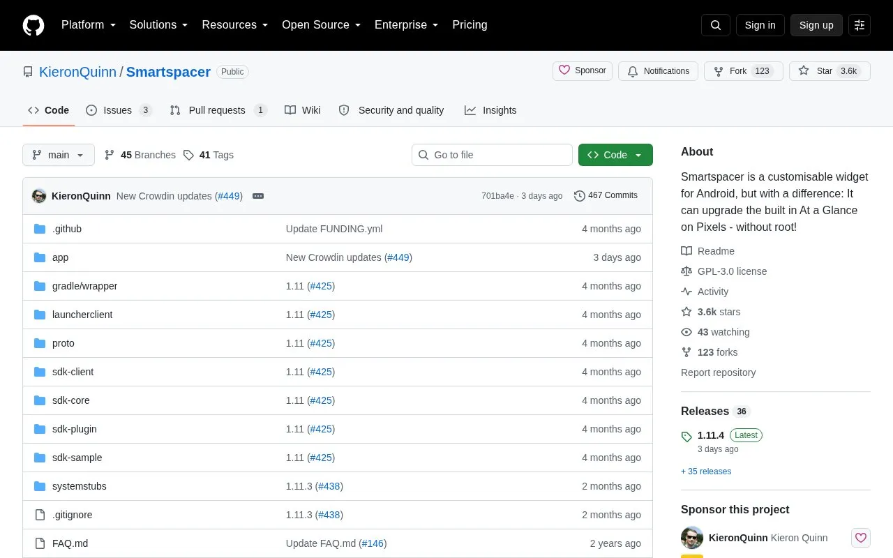 Smartspacer homepage screenshot
