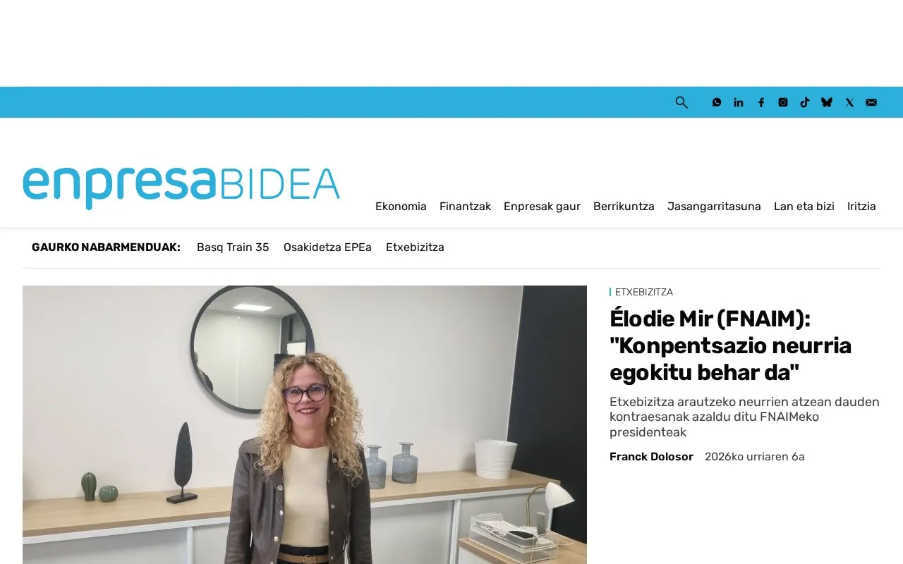 EnpresaBIDEA homepage screenshot