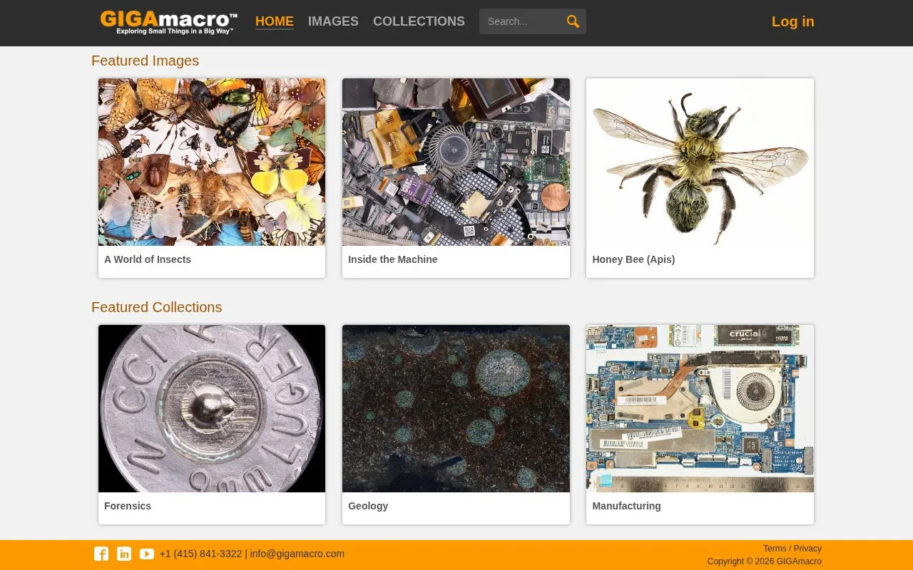 GigaMacro homepage screenshot