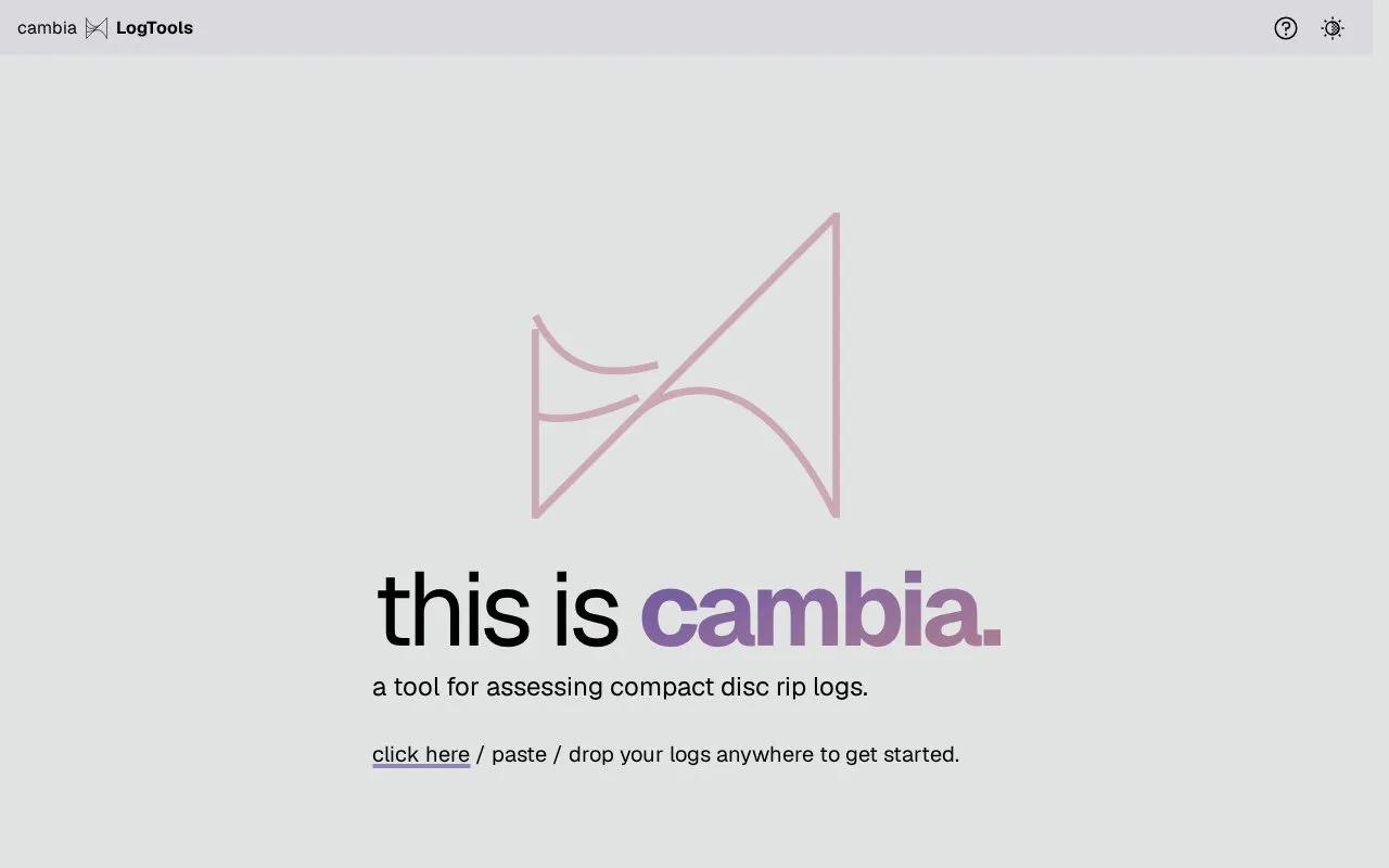 Cambia homepage screenshot