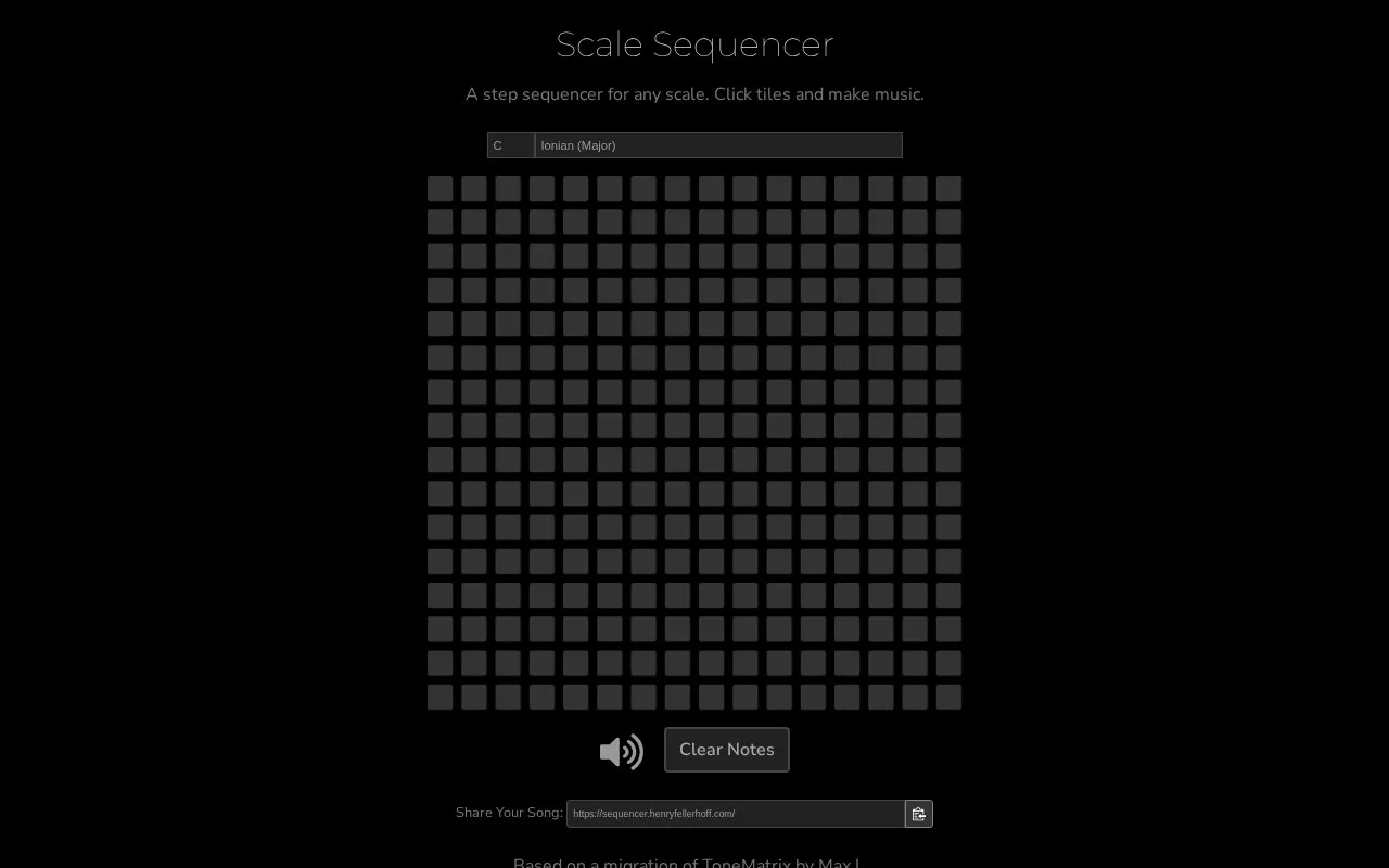 Sequencer homepage screenshot