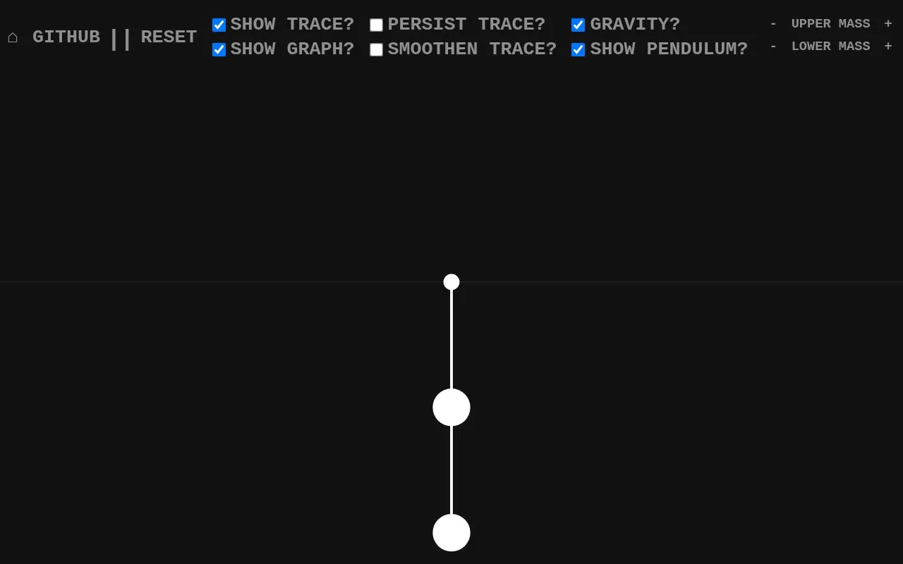 DoublePendulum homepage screenshot