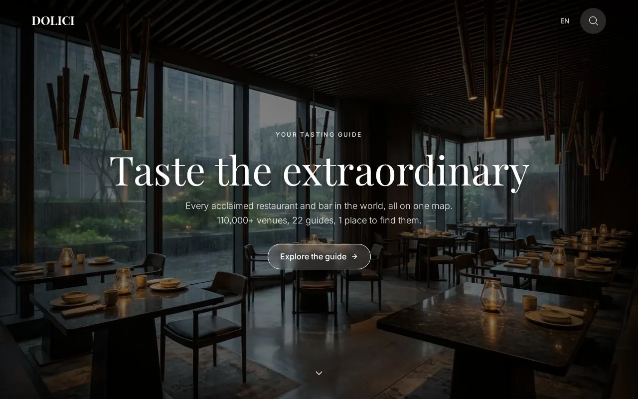 Dolici homepage screenshot