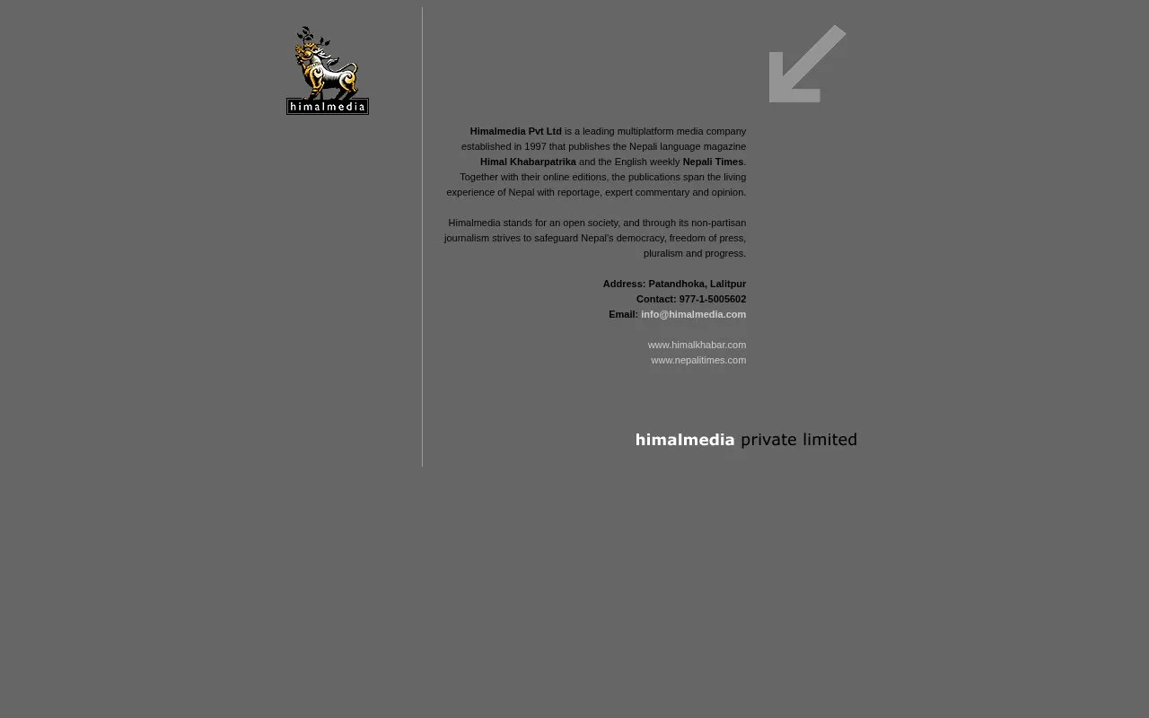 Himalmedia homepage screenshot