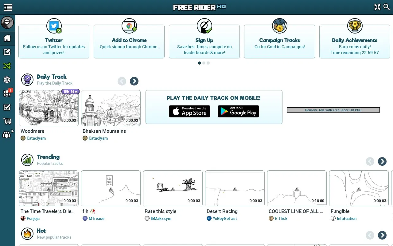 Free Rider HD homepage screenshot