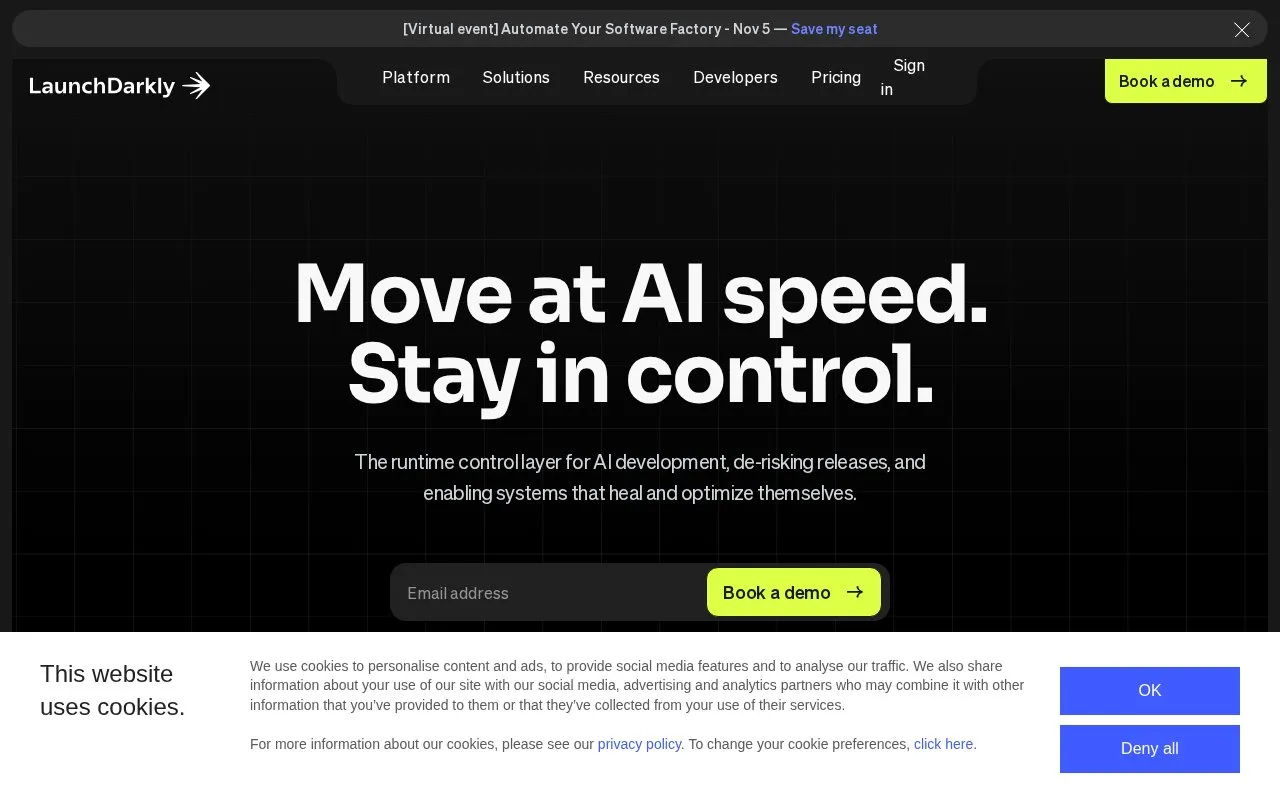 Darkly homepage screenshot