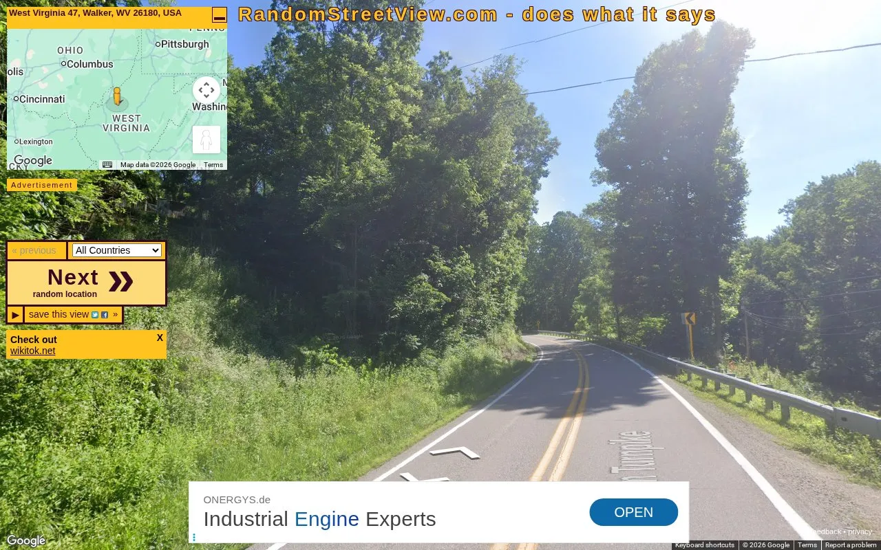 Random Street View homepage screenshot