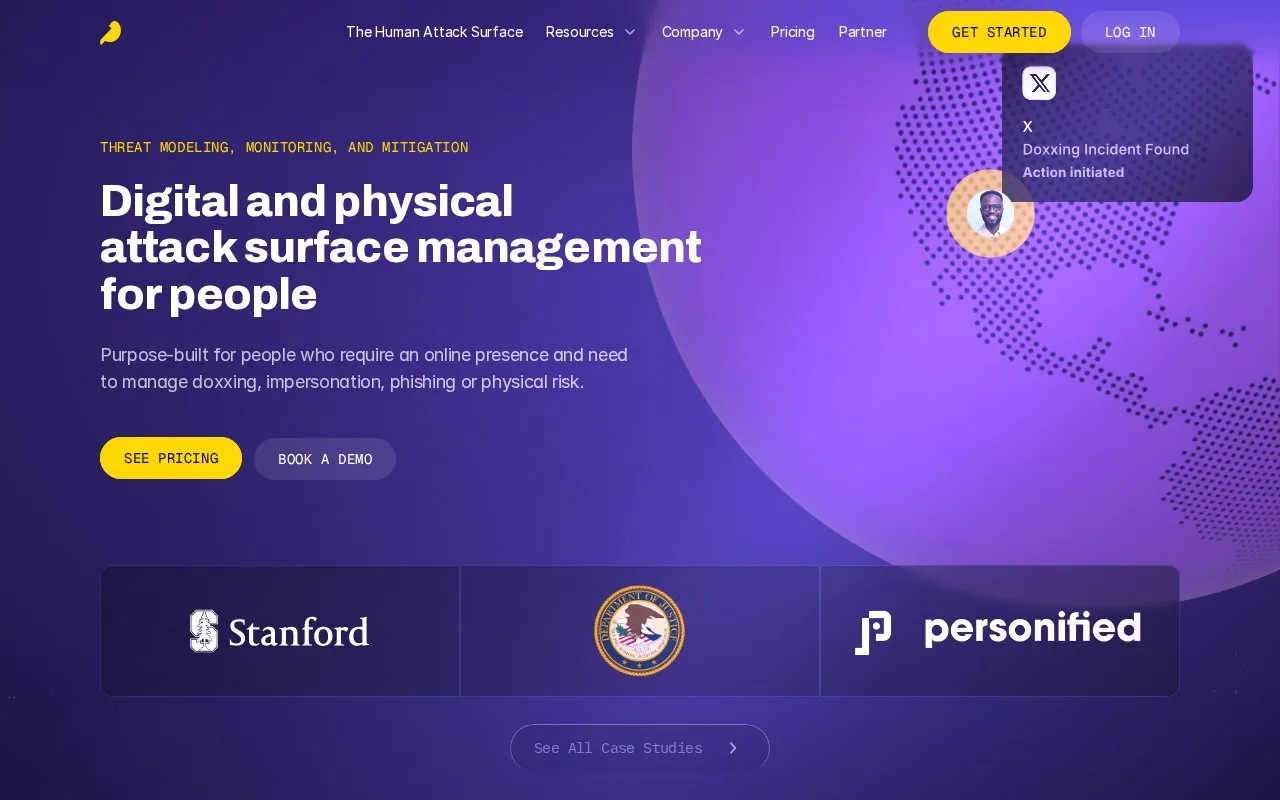 Kanary homepage screenshot