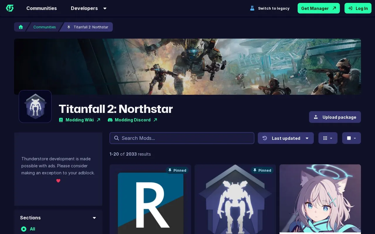 Northstar homepage screenshot