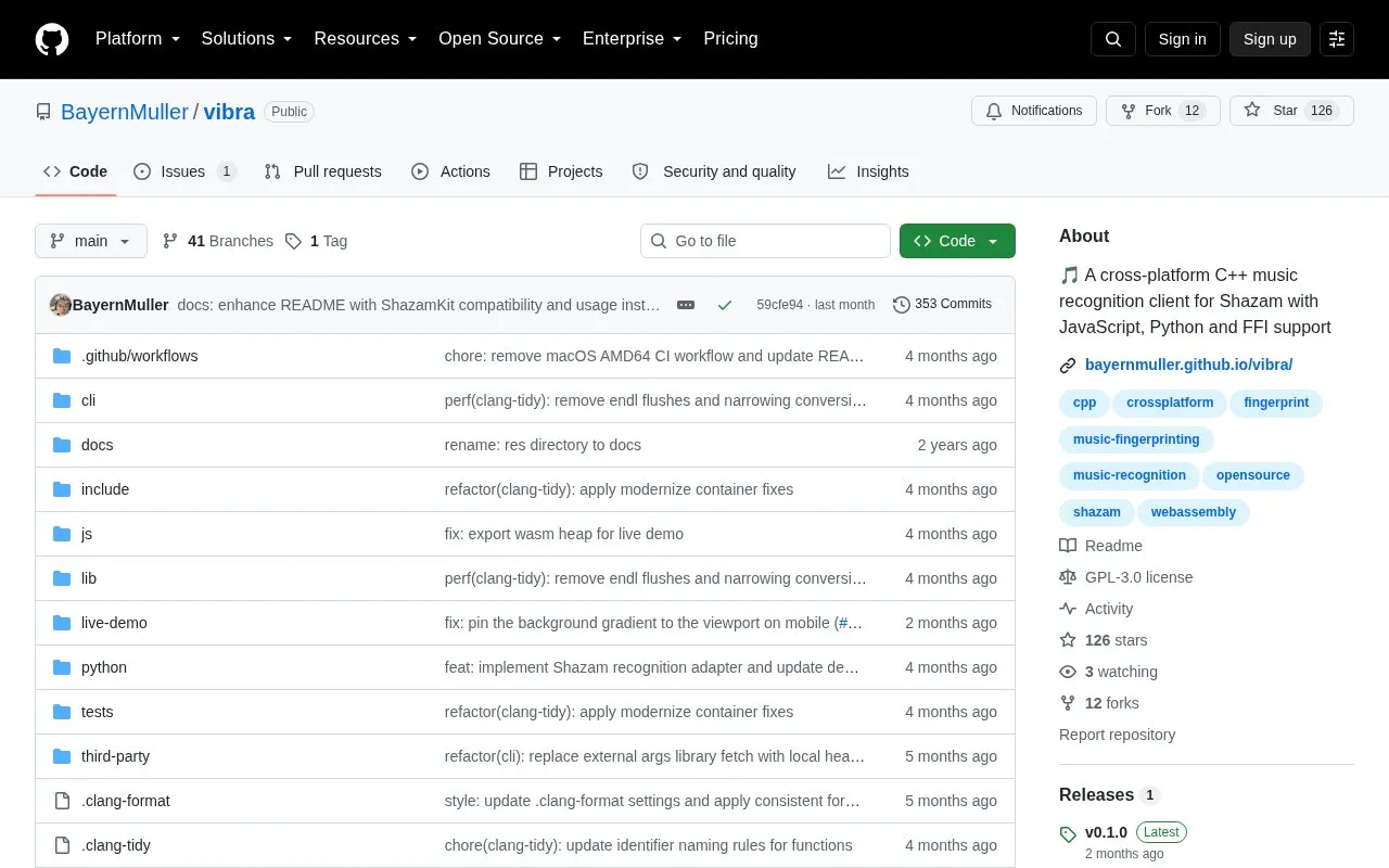 Desktop App homepage screenshot
