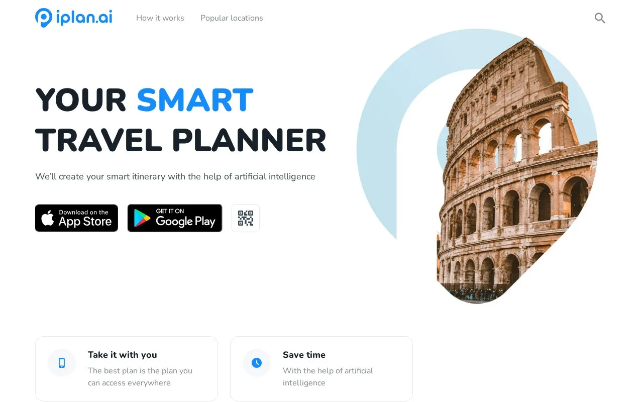iplan.ai homepage screenshot