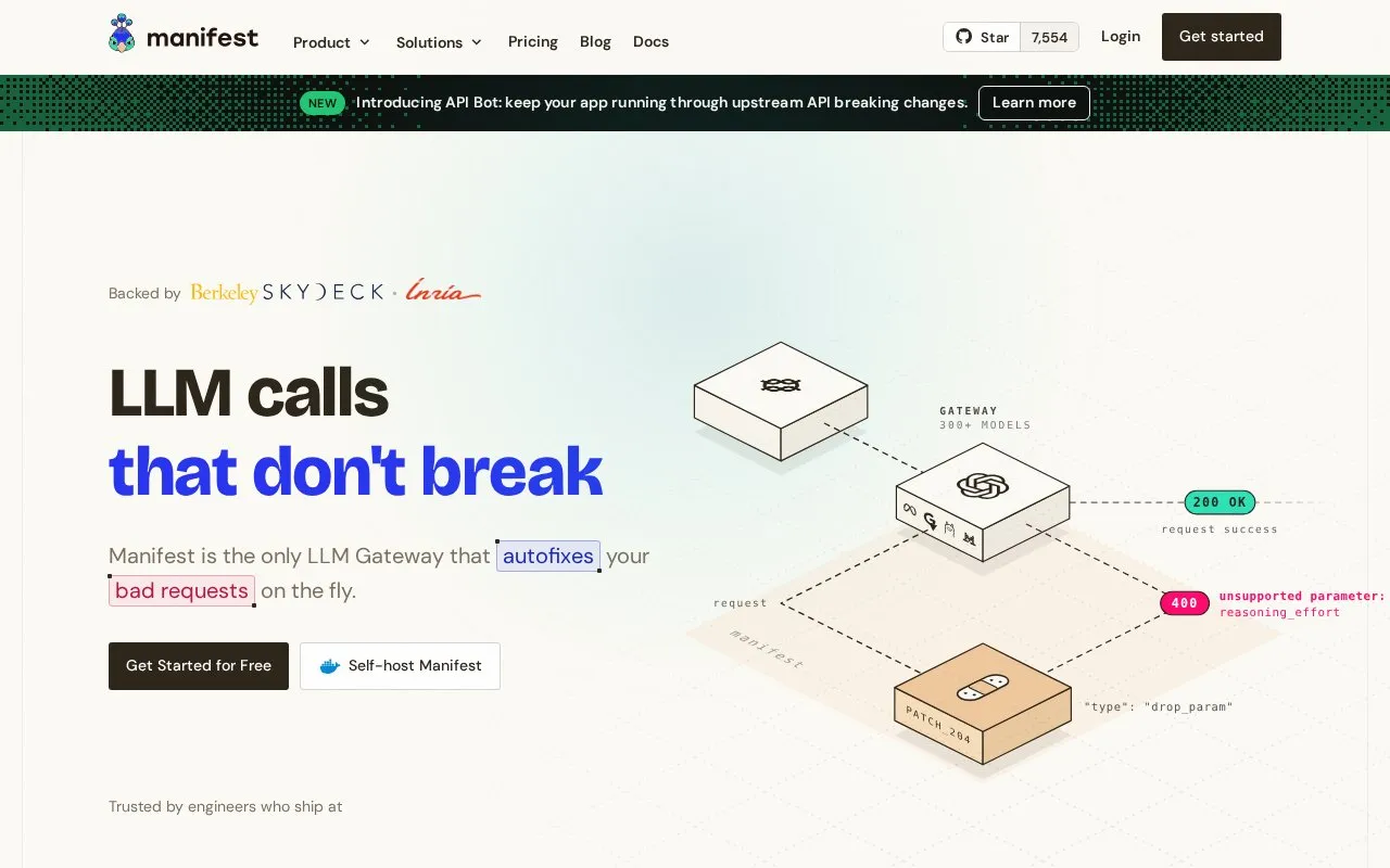 manifest.build homepage screenshot