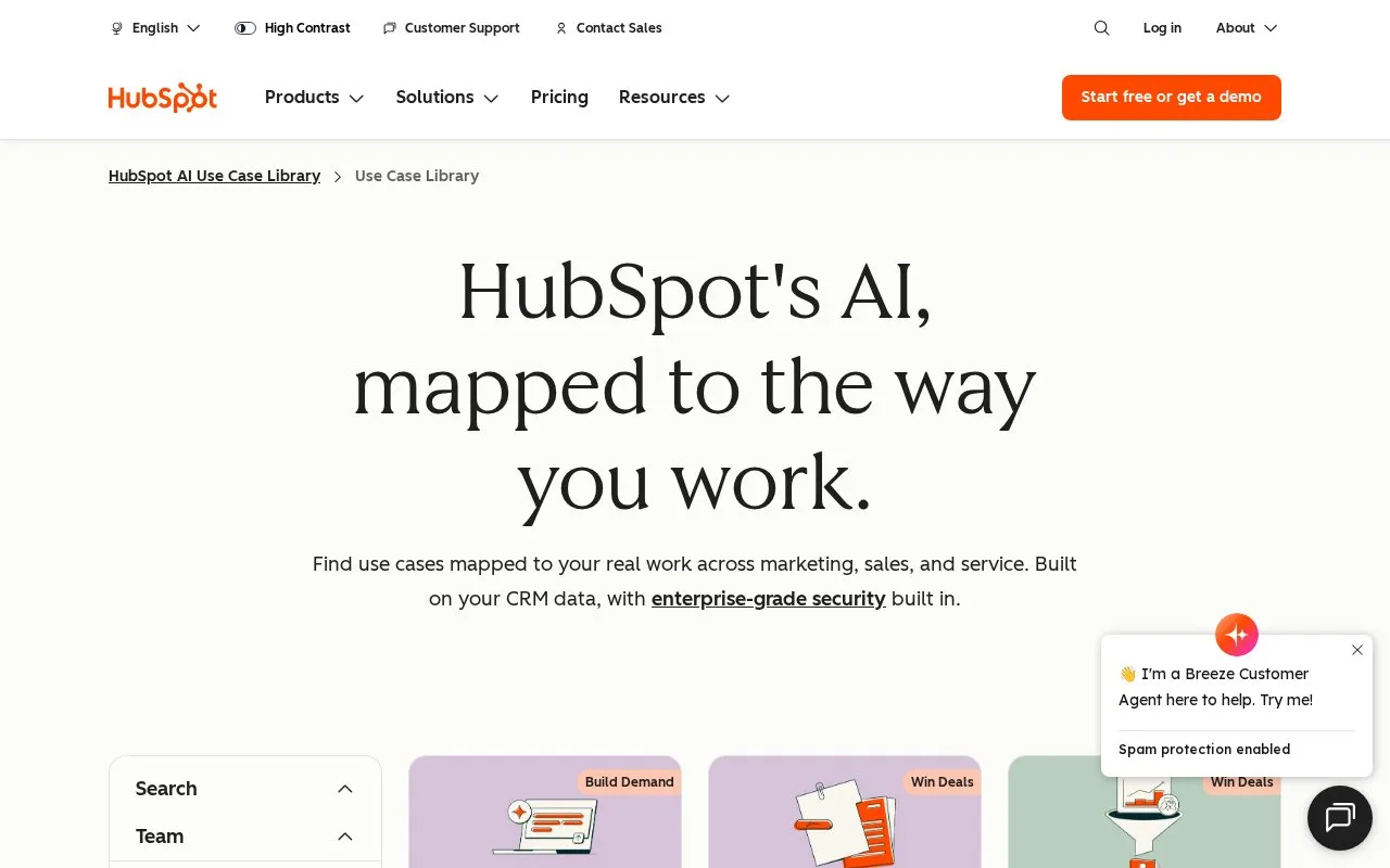 Breeze AI homepage screenshot
