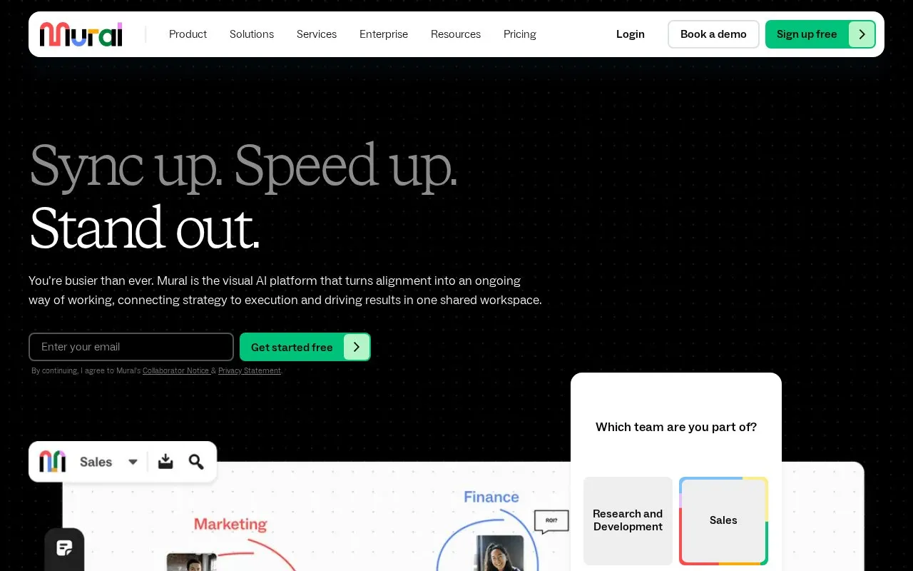 Mural homepage screenshot